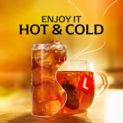 Black Tea Bags, Hot or Iced High Caffeine Tea, 100 Total Bags