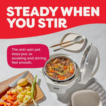4QT RIO Mini 7-In-1 Multi-Cooker, Pressure Cooker, Slow Cook, Sauté, Steam, Rice Maker, Yogurt, & Warmer, Sea Salt, 4 Quarts