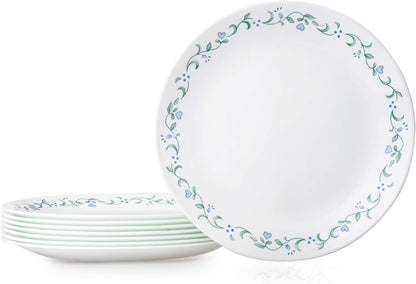 Vitrelle 10.25" Dinner Plates Set, Triple Layer Glass and Chip Resistant, Lightweight round Plates, 8-Piece Country Cottage