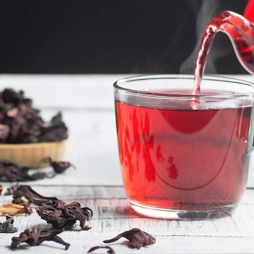 1Lb Dried Whole Hibiscus Flowers and Petals, Flor De Jamaica, Sorrel Flower, Zobo Flower Perfect for Tea and Mexican Agua Fresca by  | Perfect for Tea, Mexican Agua Fresca, Flor De Jamaica, by