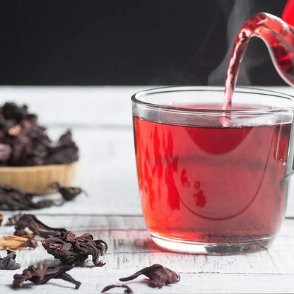 1Lb Dried Whole Hibiscus Flowers and Petals, Flor De Jamaica, Sorrel Flower, Zobo Flower Perfect for Tea and Mexican Agua Fresca by  | Perfect for Tea, Mexican Agua Fresca, Flor De Jamaica, by