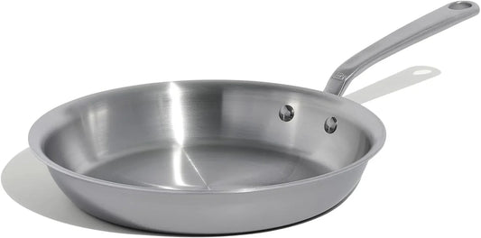 Cookware | 10-Inch Stainless Steel Frying Pan | 5 Ply Stainless Clad | Professional Cookware | Crafted in USA | Induction Compatible