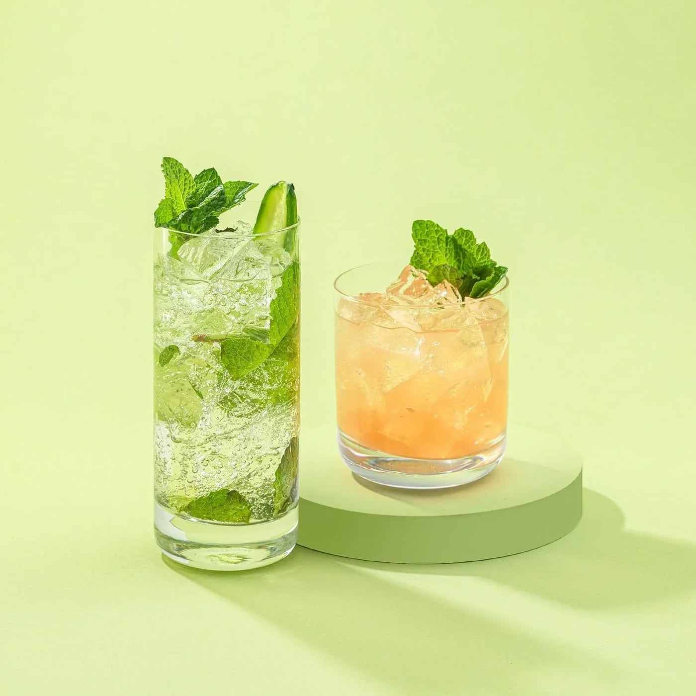 Faye 13Oz Highball Glasses, 6Pc Tall Glass Sets. Lead-Free Crystal Drinking Glasses. Water Glasses, Mojito Glass Cups, Tom Collins Bar Glassware, and Mixed Drink Cocktail Glass Set