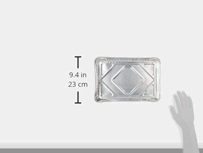 Pack of 12-1/4-Size (Quarter) Sheet Cake Aluminum Foil Pan– Extra Sturdy and Durable – Great for Bake Sales, Events and Transporting Food - 12-3/4" X8-3/4 X 1-1/4"