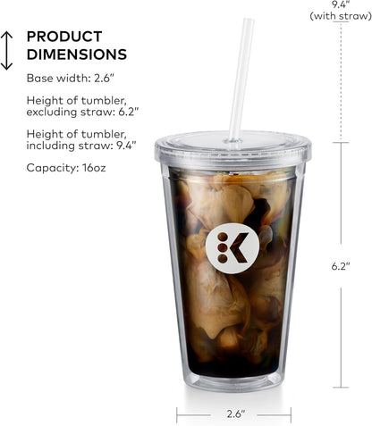 Iced Tumbler, 16Oz Capacity