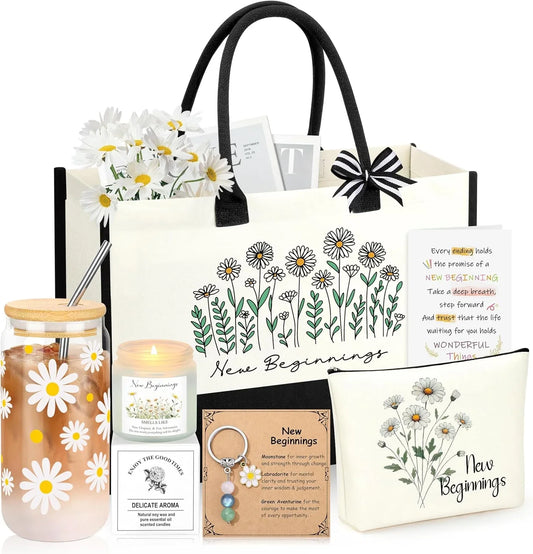 New Beginnings Gifts for Women, Graduation Farewell Leaving Going Away Goodbye Retirement Gift for Her Women Coworkers, New Job Good Luck, Divorce, Housewarming, Break up Gifts