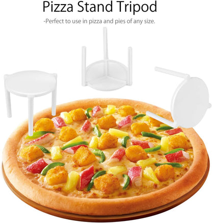 100Pcs Stand White Plastic Pizza Tripod Stack for Restaurant Container Pizza Boxes
