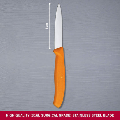 Paring Knife, 3.25 In, Orange