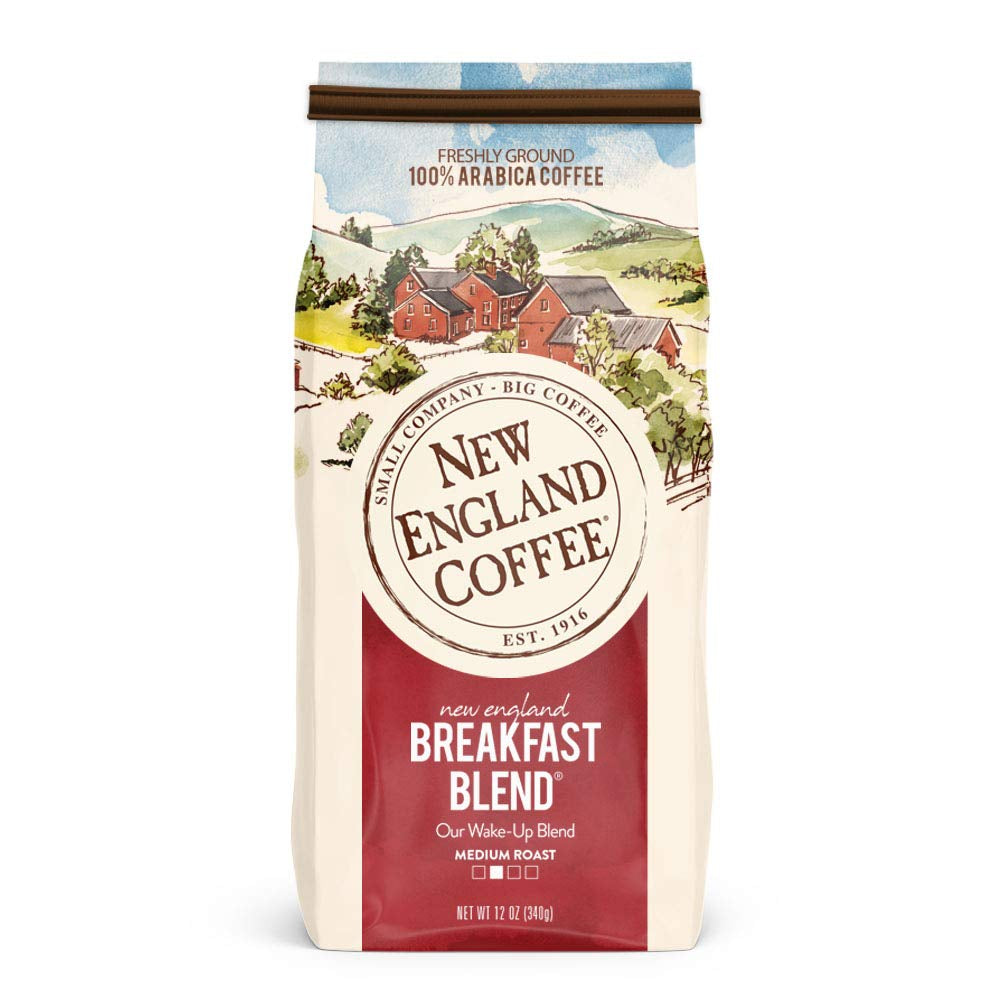 Breakfast Blend Medium Roast Ground Coffee, 12Oz Bag (Pack of 1)