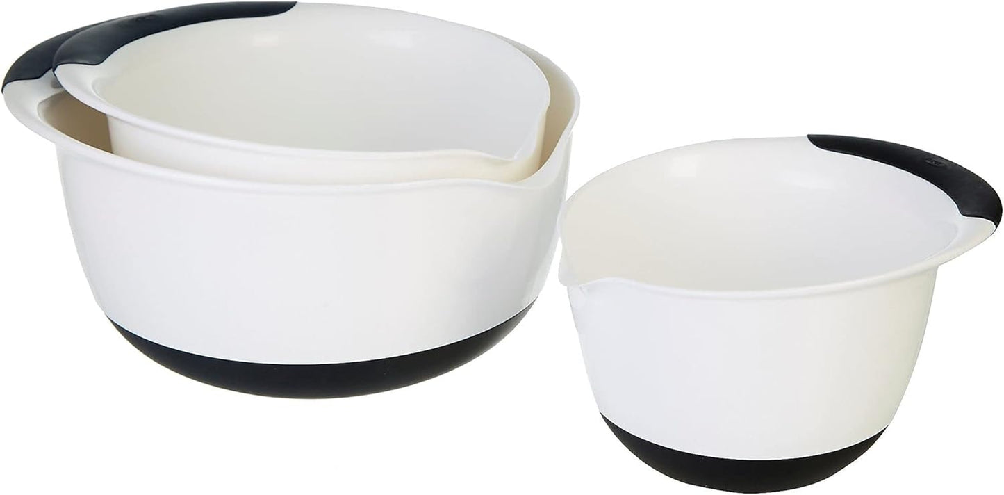 3 Piece Mixing Bowl Set Plastic Asst, 3 EA
