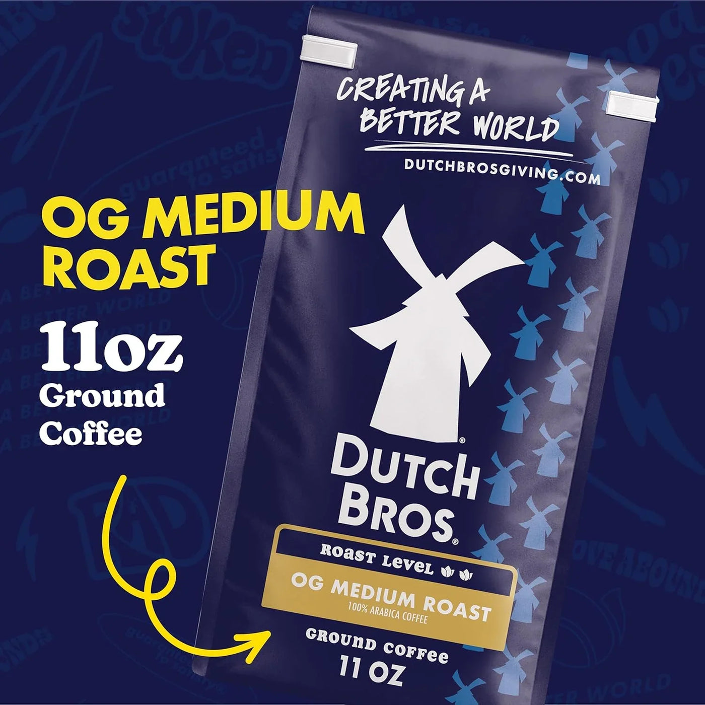 Dutch Bros® OG Medium Roast, Ground Coffee, Bagged 11Oz