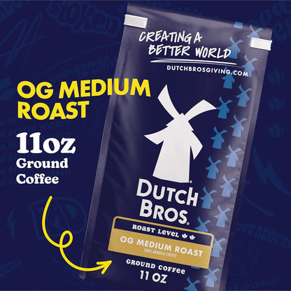 Dutch Bros® OG Medium Roast, Ground Coffee, Bagged 11Oz