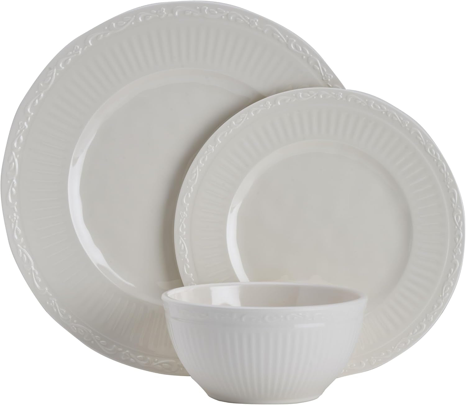 Italian Countryside 12 Piece Melamine Outdoor Dinnerware Set, Service for 4