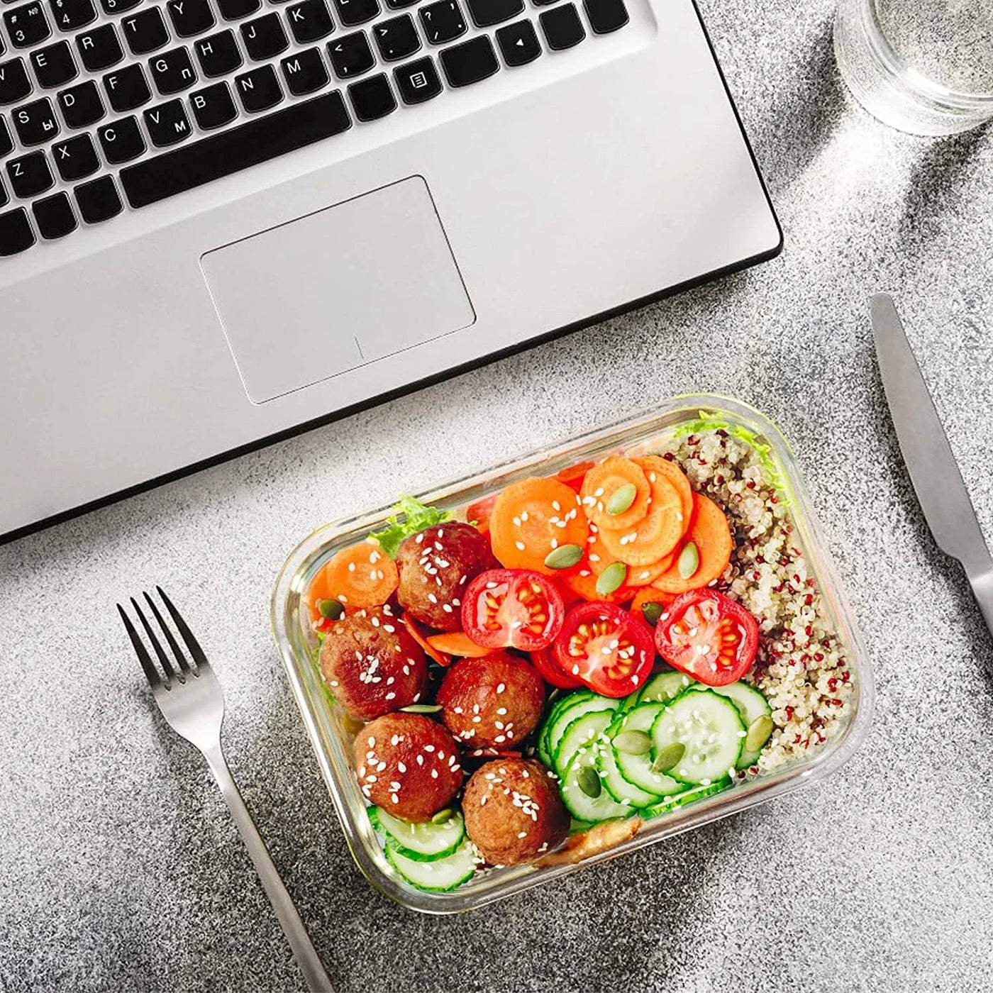 24-Piece Glass Food Storage Containers with Upgraded Snap Locking Lids,Glass Meal Prep Containers Set - Airtight Lunch Containers, Microwave, Oven, Freezer and Dishwasher