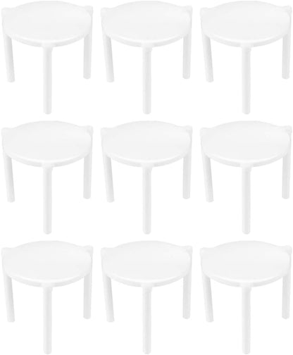 100Pcs Stand White Plastic Pizza Tripod Stack for Restaurant Container Pizza Boxes