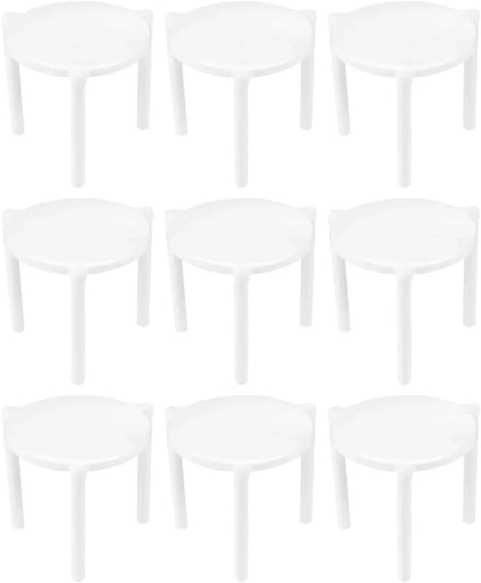 100Pcs Stand White Plastic Pizza Tripod Stack for Restaurant Container Pizza Boxes