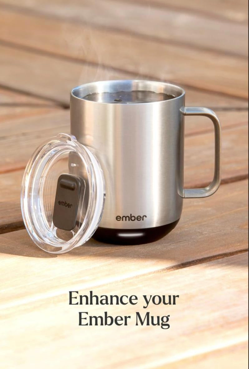 Sliding Lid, Splash-Proof Mug Lid Compatible with First and Second Generation  Mugs, 14 Oz