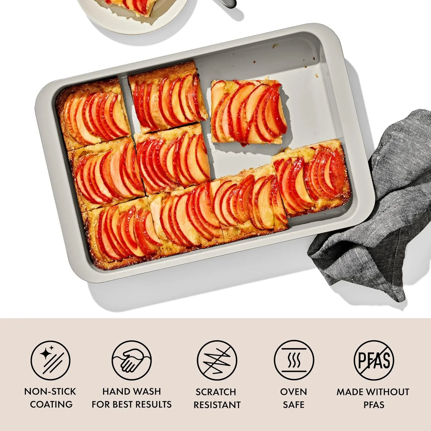 Good Grips Non-Stick Pro Ceramic Coated Metal Bakeware 9” X 13” Cake Pan – Biscuit