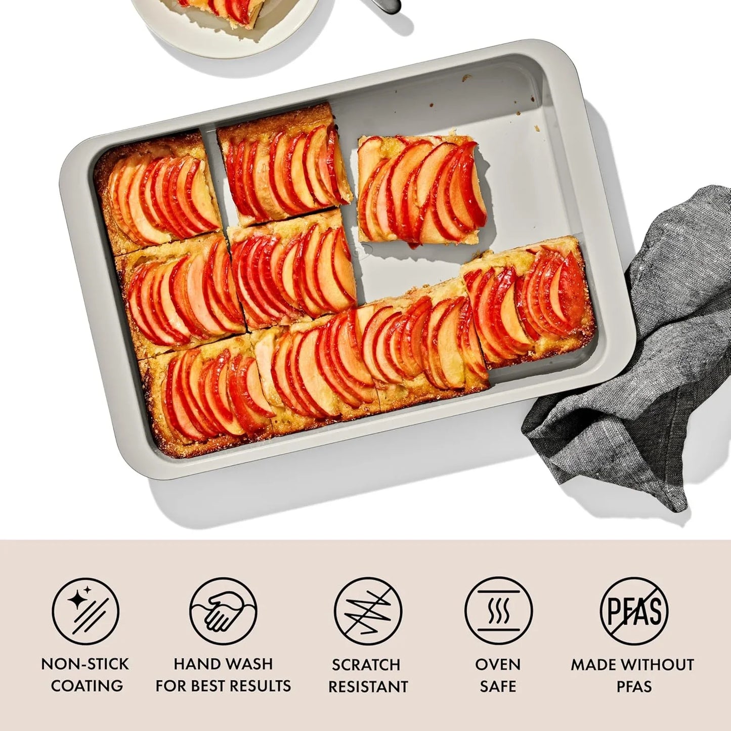 Good Grips Non-Stick Pro Ceramic Coated Metal Bakeware 9” X 13” Cake Pan – Biscuit