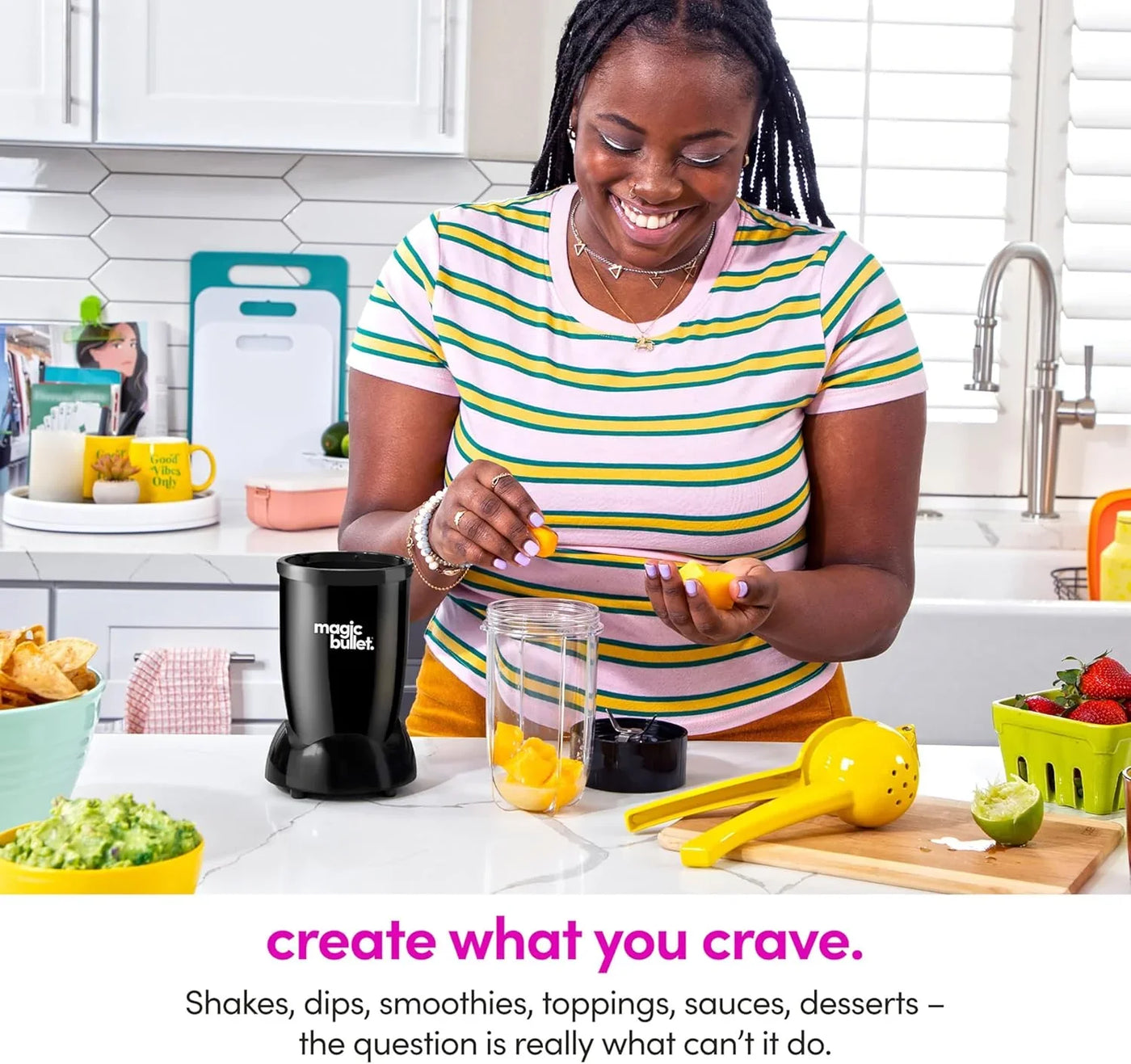 Blender Set, 7-Piece Set, 250W Blender and Food Processor, 2 Blending Cups, Cross Blade, Compact Design, Smoothies, Sauces, Silver, MBR-0701AK