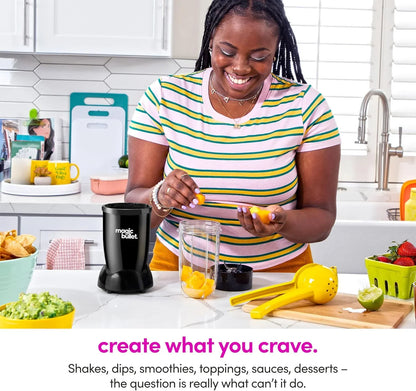 Blender Set, 7-Piece Set, 250W Blender and Food Processor, 2 Blending Cups, Cross Blade, Compact Design, Smoothies, Sauces, Silver, MBR-0701AK