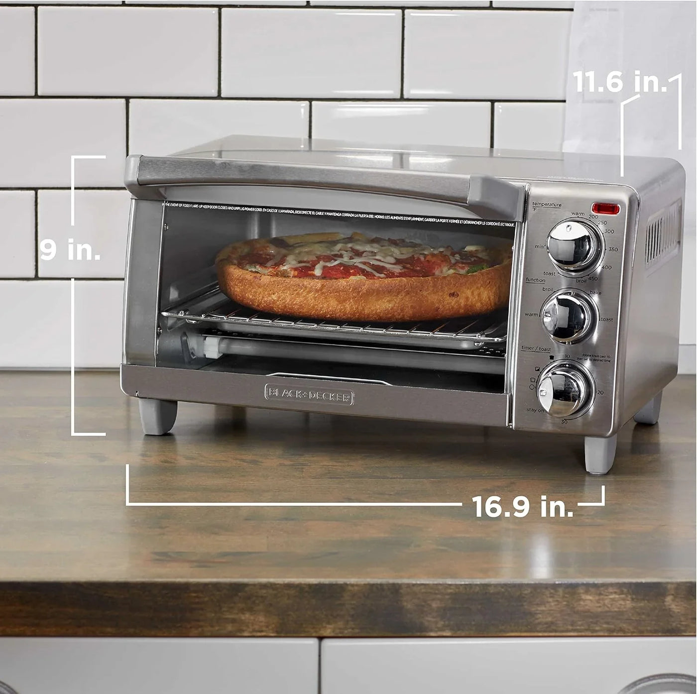 4-Slice Toaster Oven with Natural Convection, Stainless Steel, TO1760SS (TO1760SST-1)