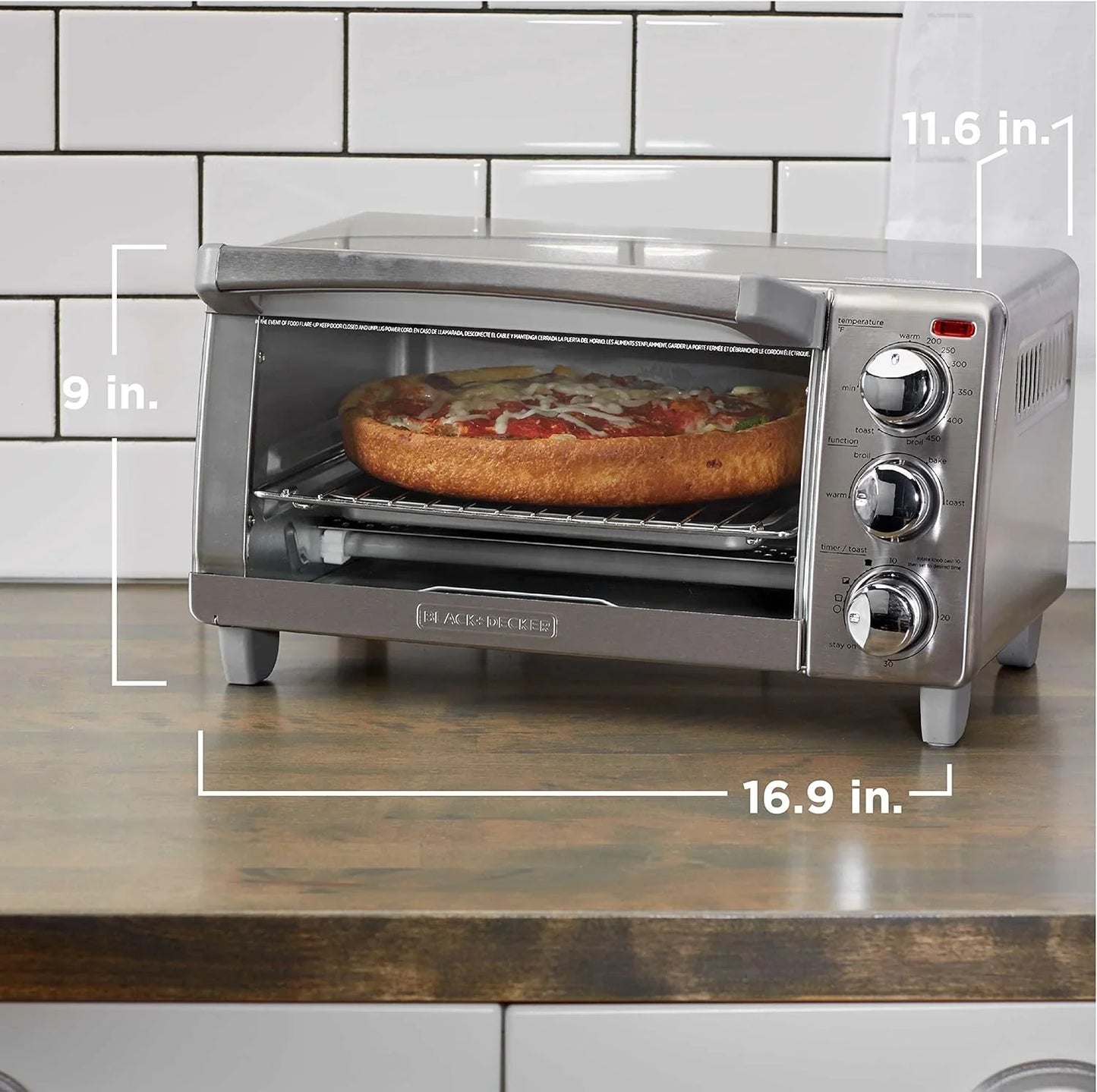 4-Slice Toaster Oven with Natural Convection, Stainless Steel, TO1760SS (TO1760SST-1)