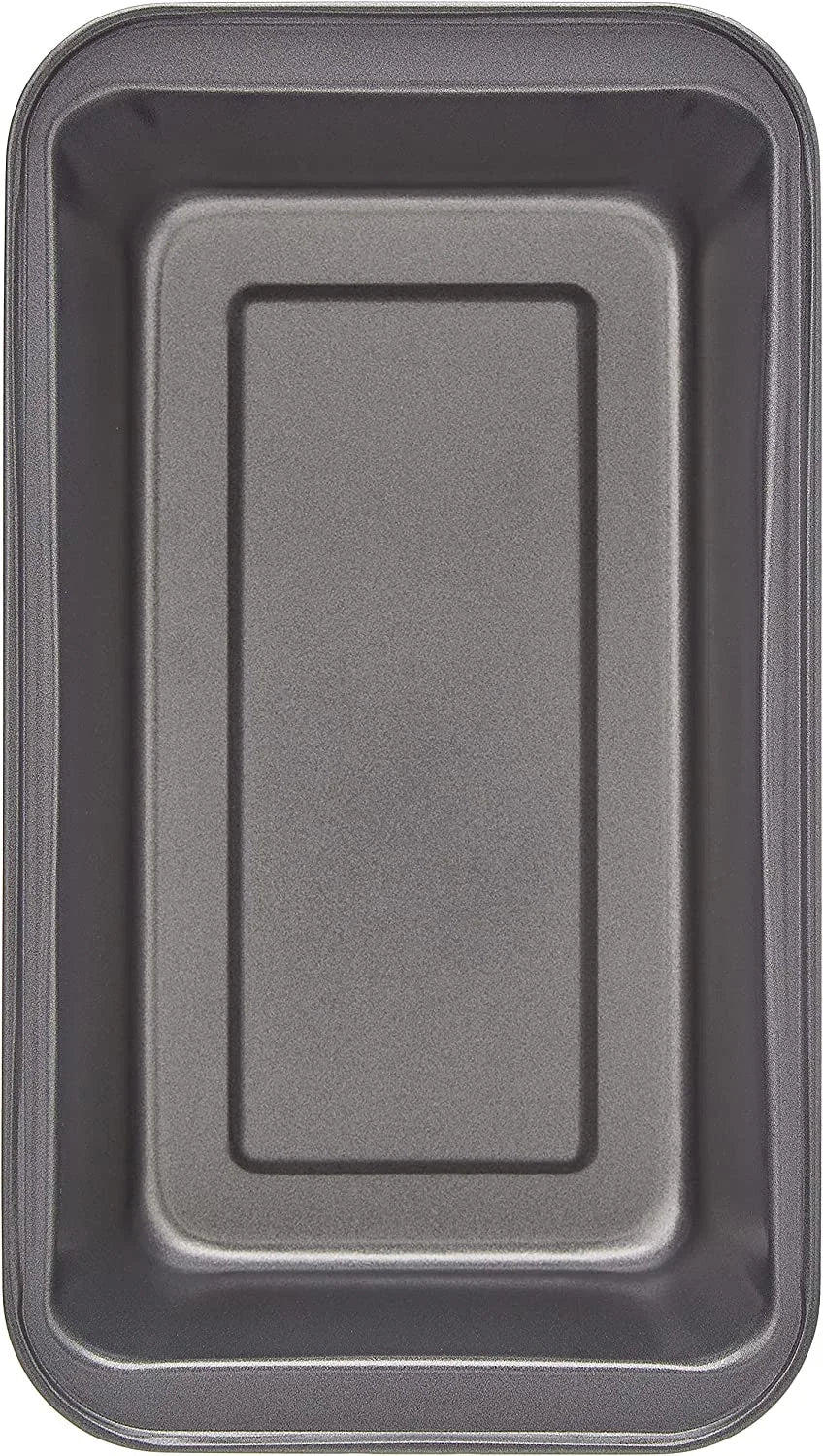 Rectangular Nonstick Bread Loaf Pan for Baking Meatloaf with Even Heat Distribution, 9.5 X 5 Inch, Gray, Set of 2