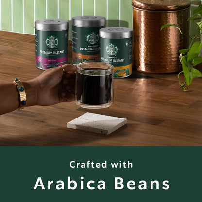 Premium Instant Coffee, Medium Roast Coffee, Arabica Beans, Three 3.17 Oz Tins