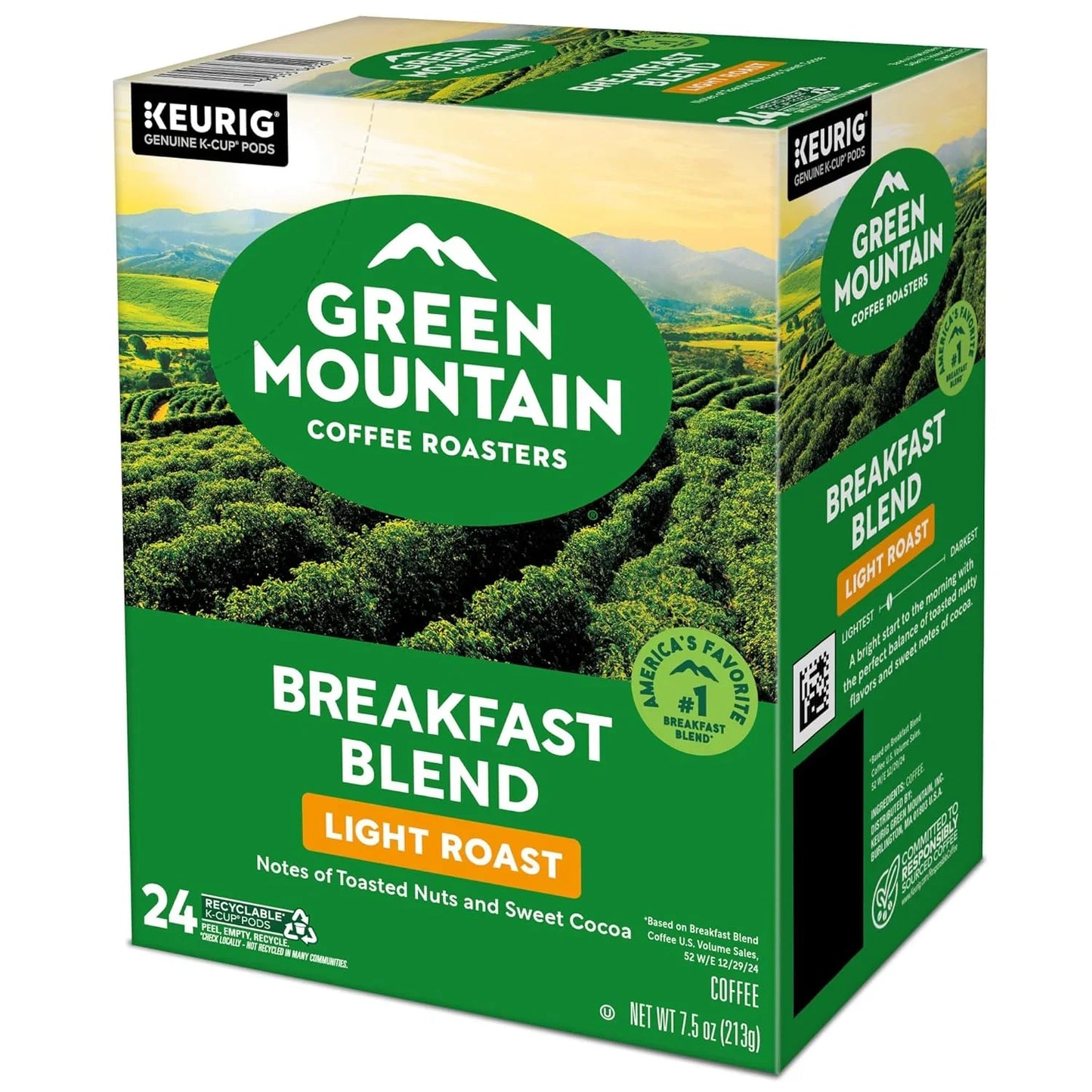 Breakfast Blend Single-Serve Keurig K-Cup Pods, Light Roast Coffee, 96 Count