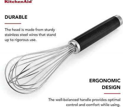 Classic Utility Whisk, 10.5 Inch, Black