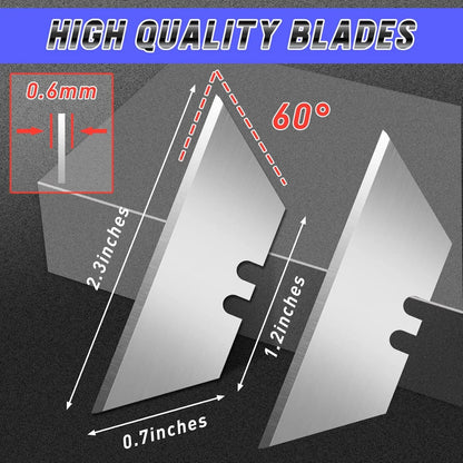 4 Pack Folding Utility Knife Box Cutter Tube Cutters with Extra 10Pcs Blades Cutters for Home Office Warehouse Durable Razor Knife Box Knife Box Opener Box Cutter with Clip Navajas De Trabajo