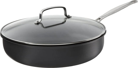 12-Inch Deep Fry Pan W/Cover, Chef'S Classic Nonstick Hard Anodized Collection, 622-30DFP1