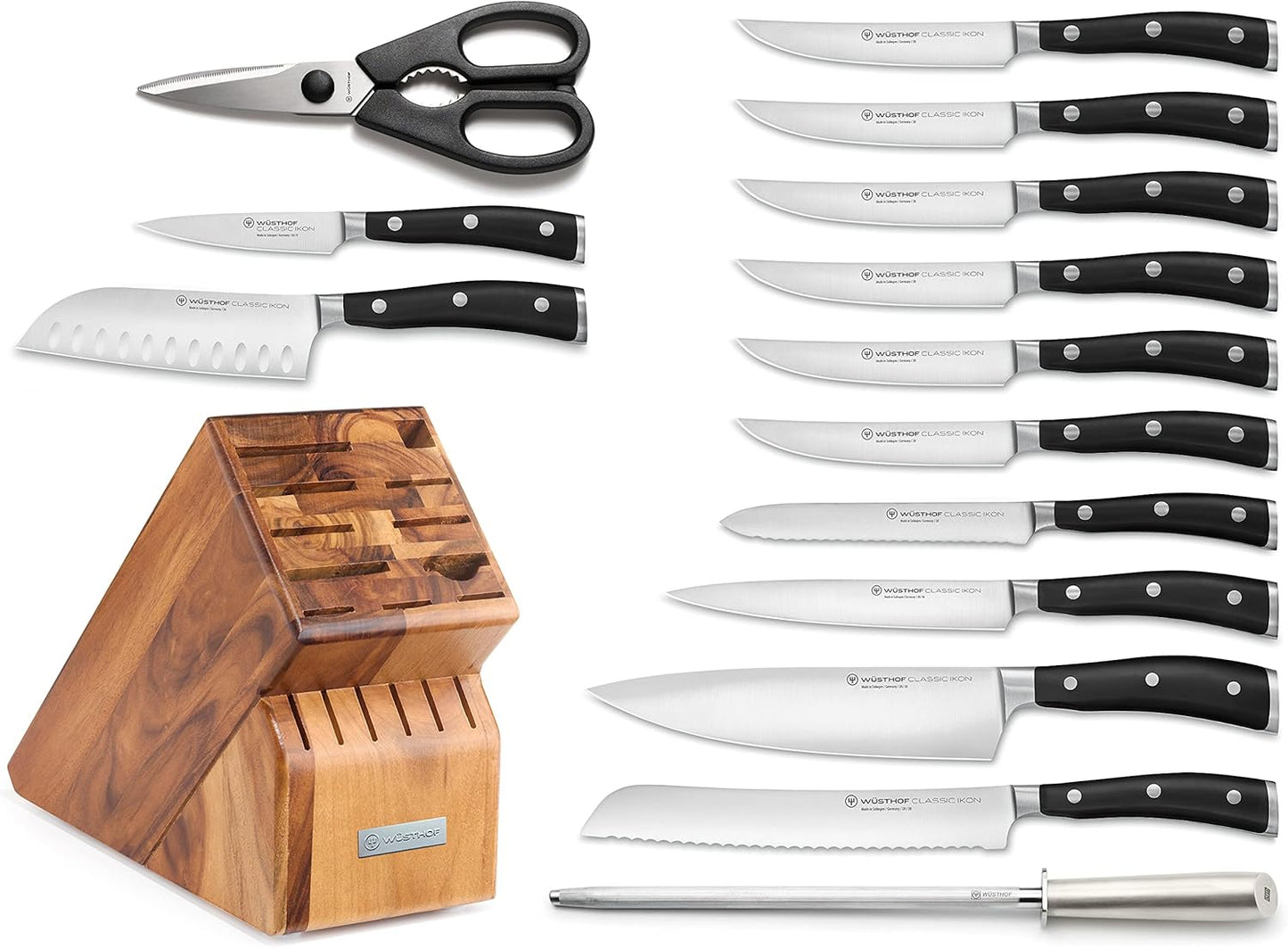 Classic IKON 15-Piece Knife Block Set