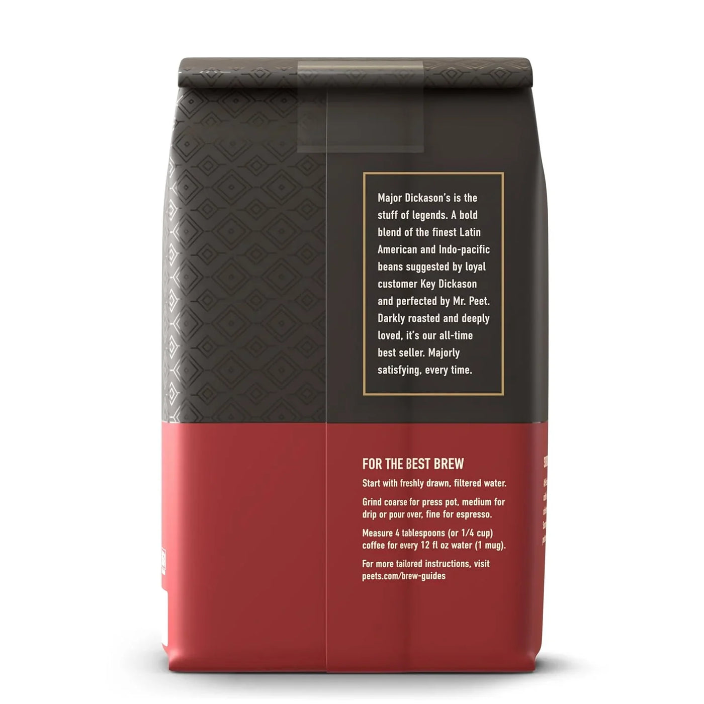 , Dark Roast Whole Bean Coffee, 100% Arabica Coffee - Major Dickason'S Blend 18 Ounce Bag