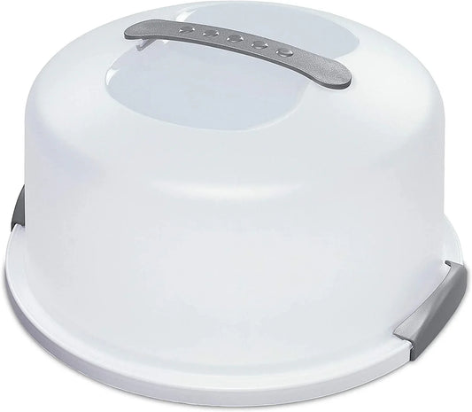 Cake Server Circular Serving Container White