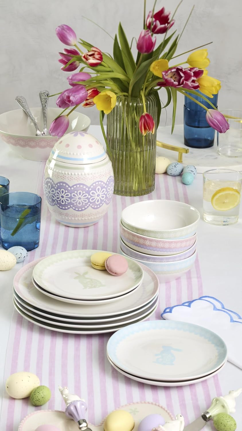 898192 Bunny Hop Dinner Plates, Set of 4