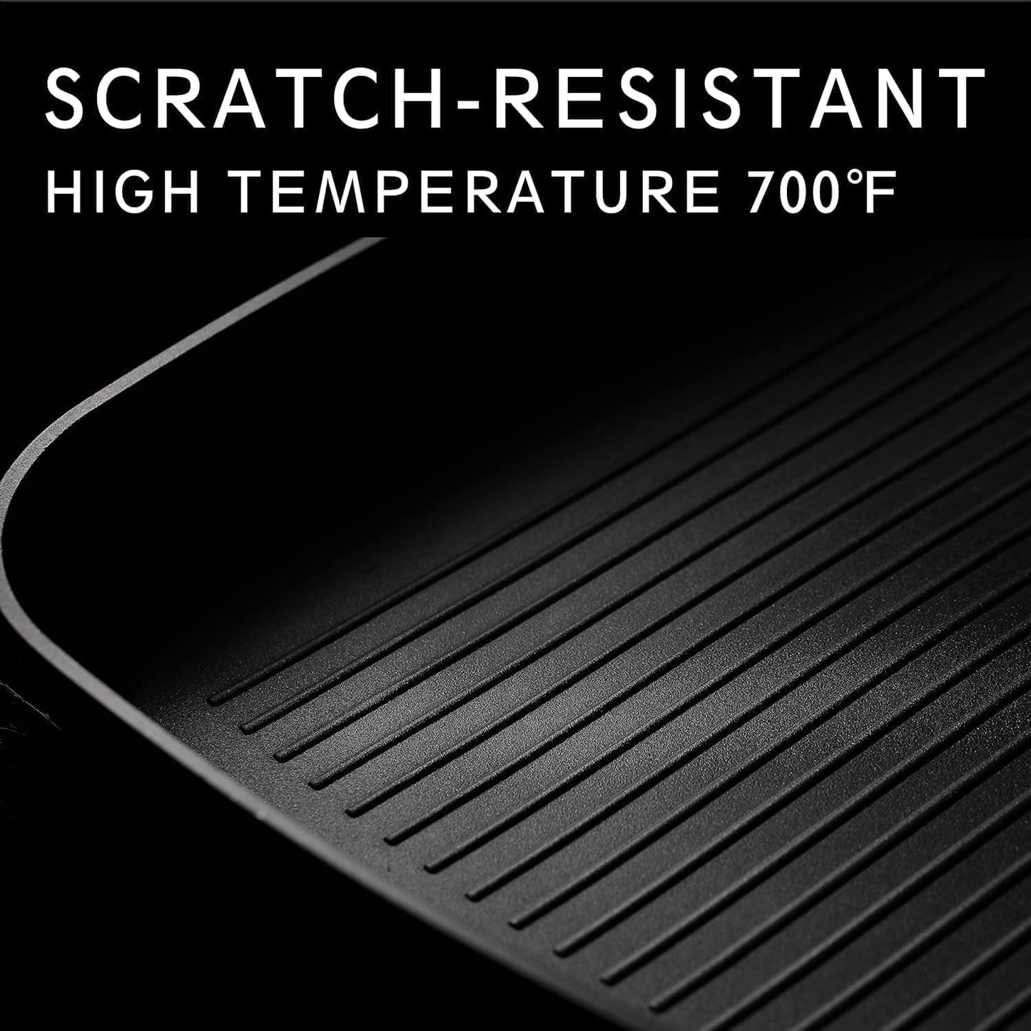 Square Grill Pan with Lid, 9.5 Inch Titanium and Ceramic Nonstick Grilling Skillet Pan，Stay-Cool Handle，Compatible with All Stovetops，Pfoa Free，Dishwasher & Oven Safe，Indoor Chicken Skille