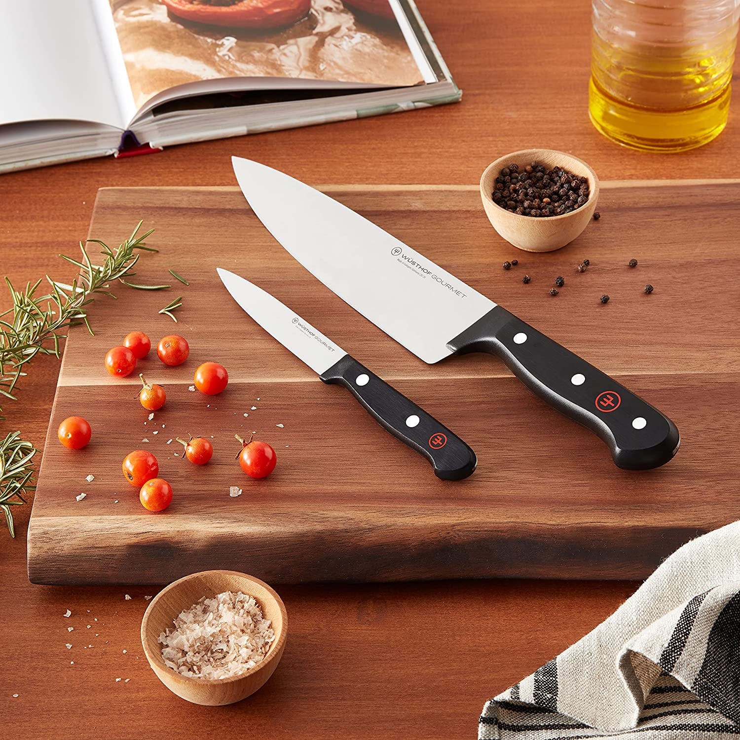 Gourmet 2-Piece Chef'S Knife Set,Black