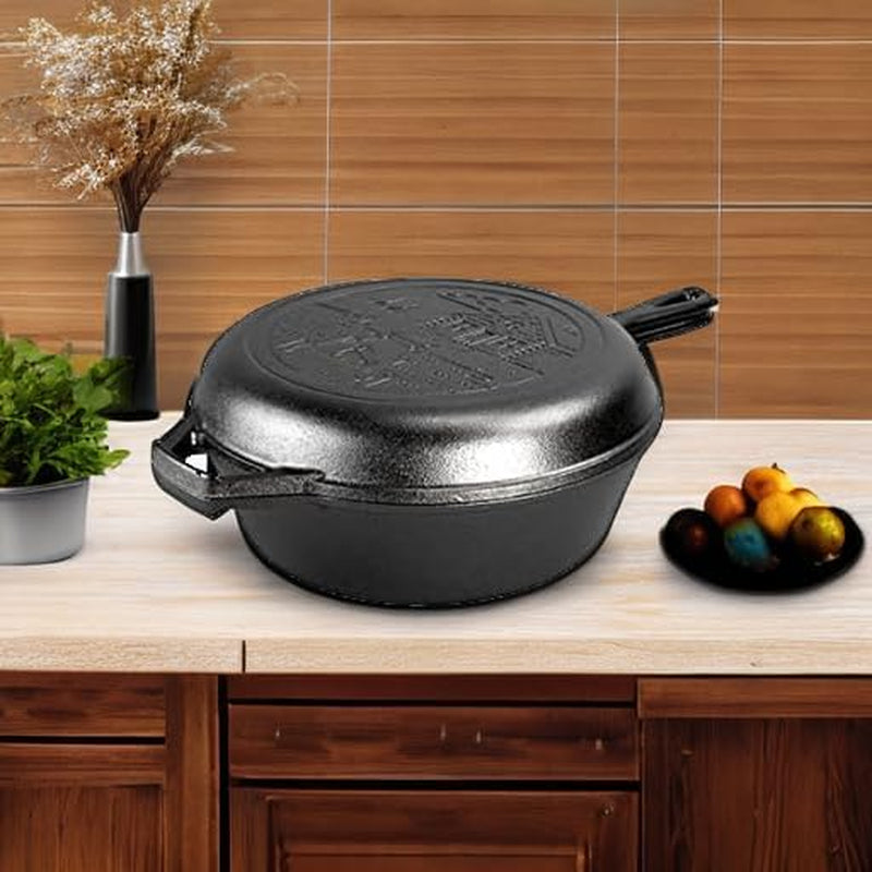 Cast Iron Wanderlust Series, Cabin Combo Cooker, 3.2 Quart