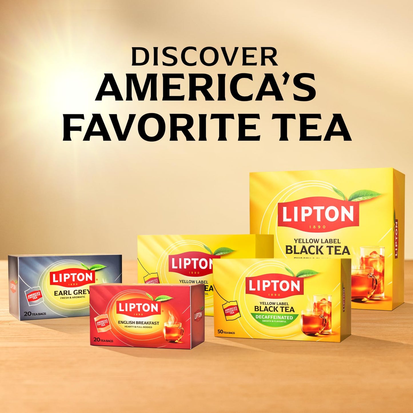 Black Tea Bags, Hot or Iced High Caffeine Tea, 100 Total Bags