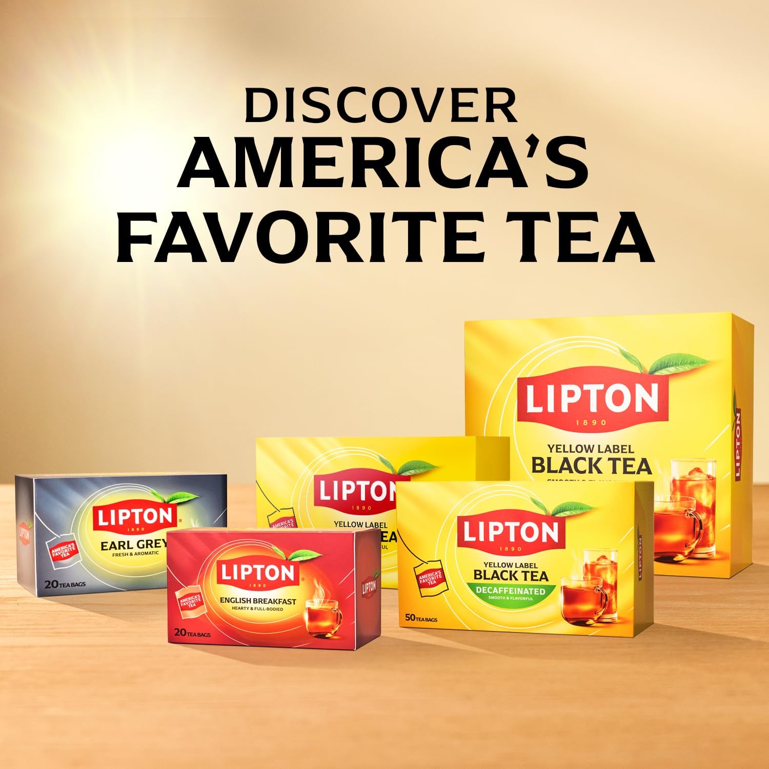 Black Tea Bags, Hot or Iced High Caffeine Tea, 100 Total Bags