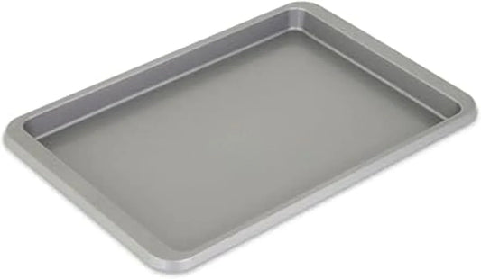 9X13In Nonstick Aluminized Steel Baking Sheet, Contour Silver