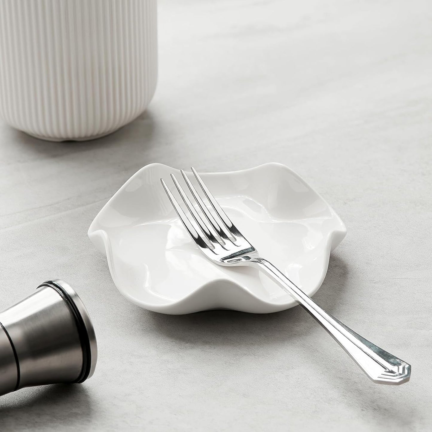Spoon Rest for Stove Top, 5.3 Inch Ceramic Spoon Holder for Kitchen Counter, Coffee Spoon Holder, Cooking Utensil Rest for Spoons, Ladles, Tong, Heat-Resistant Spoon Rest, Housewarming Gifts