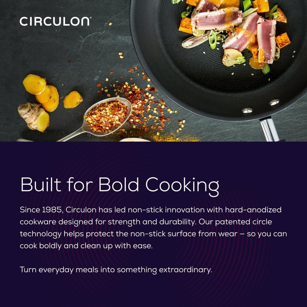 A1 Series with Scratchdefense Nonstick Induction Pots and Pans Cookware Set, Induction Cookware, Kitchen Essentials, 9-Piece, Graphite