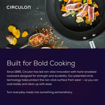 A1 Series with Scratchdefense Nonstick Induction Pots and Pans Cookware Set, Induction Cookware, Kitchen Essentials, 9-Piece, Graphite