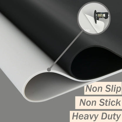 Extra Large Silicone Mat 36" X 24" Place Mats, Heat Resistant Mat for Kitchen Countertop Protector, Thick Placemats Washable Silicone Mats for Kitchen Counter Mat Dining Table Mat, Grey,