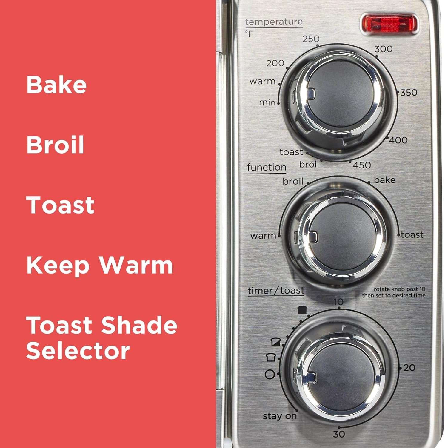 TO1313SBD Toaster Oven, 15.47 Inch, Silver