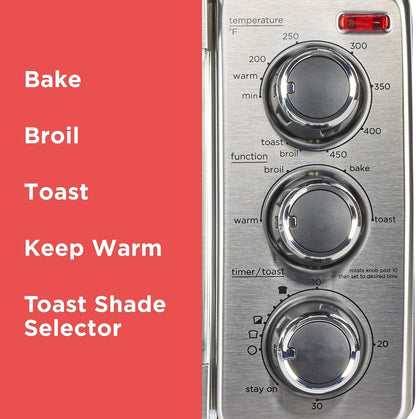 TO1313SBD Toaster Oven, 15.47 Inch, Silver