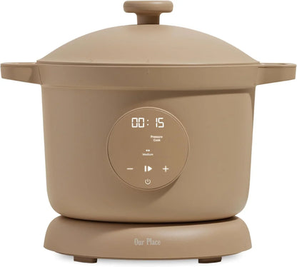 Dream Cooker | 6 Qt Ceramic ostick Multicooker & Pressure Cooker with Touchscree Cotrols & Auto Steam Release | 4 Modes: Pressure Cook, Sauté/Sear, Slow Cook & Warm | Steam